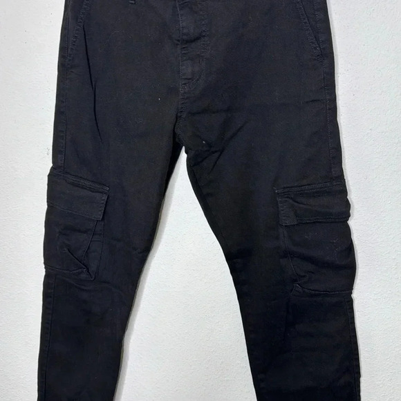 POOL STREET size 38 black cargo pants - Picture 3 of 5